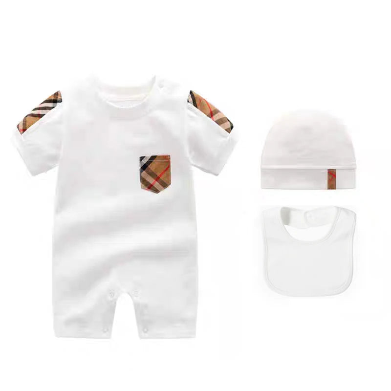Girl  Clothes Plaid Pattern ,Baby Jumpsuit