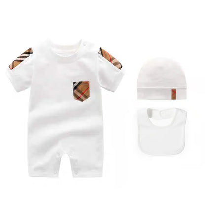 Girl  Clothes Plaid Pattern ,Baby Jumpsuit