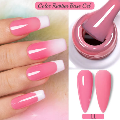 30ML Glitter Poly Nail Gel Hema Free Pink Glitter Acrylic Gel Finger Extension Nail Gel Semi-Permanent Nail Varnish For Manicure