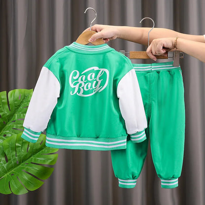 Baby Boys Girls Clothes stamp Cotton T-Shirt Pants 2Pcs/sets