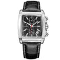 MEGIR Fashion Casual Men Chronograph Quartz Watch Top Brand Military Sport Wristwatch Man Rectangle  Leather Watches Male 2028