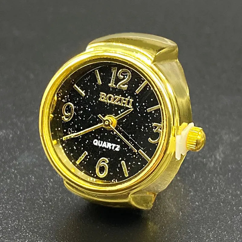 RetroGem New Fashion Personality Ring Watches Adjustable  Women's Party Banquet Jewelry Finger Accessories Rings Gifts for Women