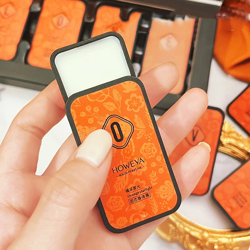 4pcs Solid Perfume Set, Floral and Fruity Fragrance