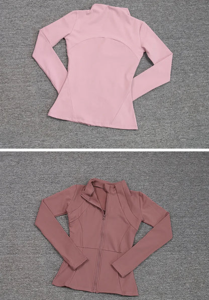 Women's Sport Zip Jacket – Quick-Dry Breathable Running & Yoga Top