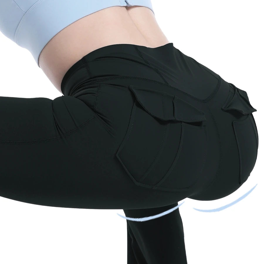 Women's High Waist Flare Yoga Pants – Tummy Control Bootcut Leggings