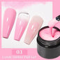 30ML Glitter Poly Nail Gel Hema Free Pink Glitter Acrylic Gel Finger Extension Nail Gel Semi-Permanent Nail Varnish For Manicure