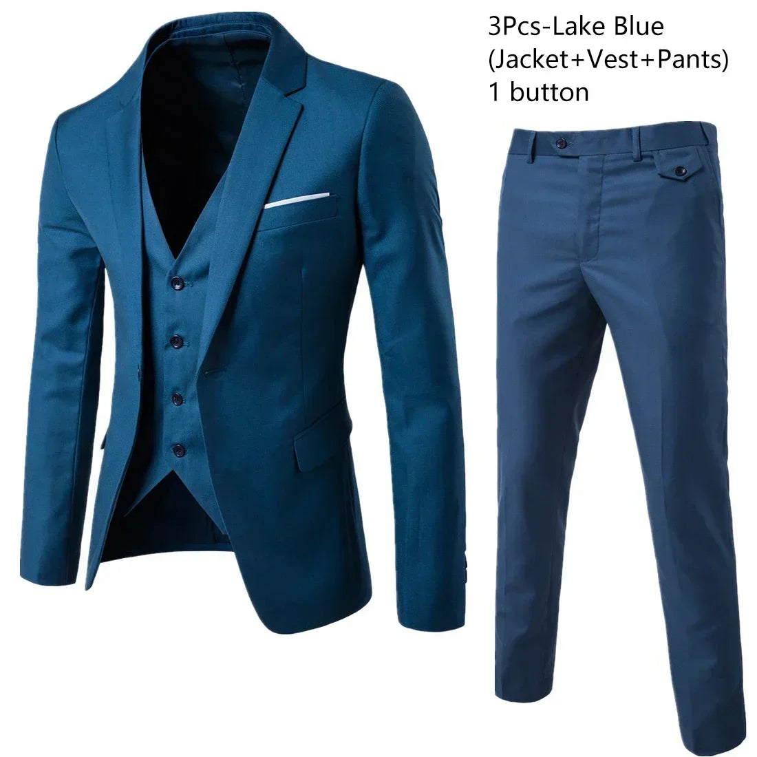 Suits For Men 3 Pieces Set Elegant Wedding  Fashion Classic Full Jackets Vest Pants Blazers Outfit 2026 Formal Costume