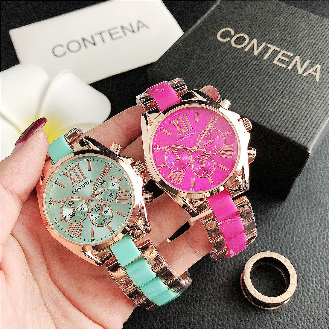 Top Brand Watches Women Luxury Stainless Steel Bracelets Women Quartz Wristwatches Fashion Elegant Ladies Watches Reloj Mujer