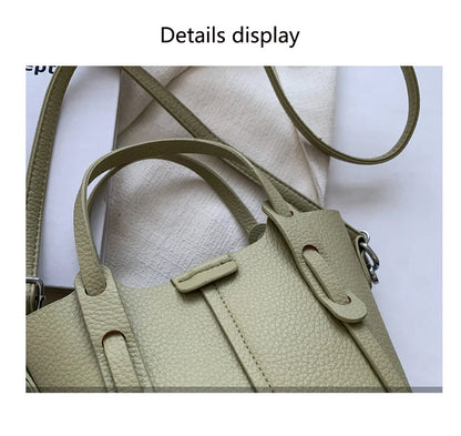 Bucket Handbags Women 2026 New Large Capacity Shoulder Crossbody Bags Luxury Designer Ladies Texture Leatrher Tote Bags