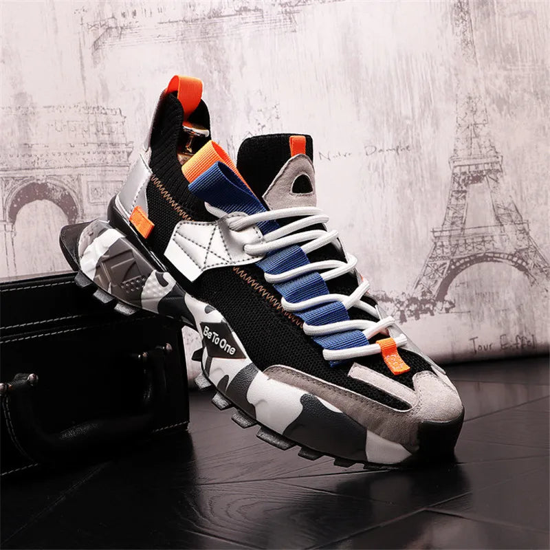 New Men‘S Mixed Color ’Patchwork