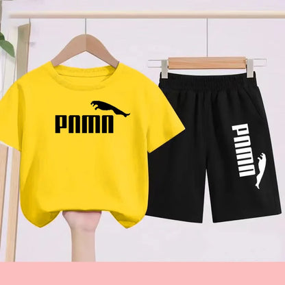 Summer 2 Piece Set 3-12 Age Children T-Shirt