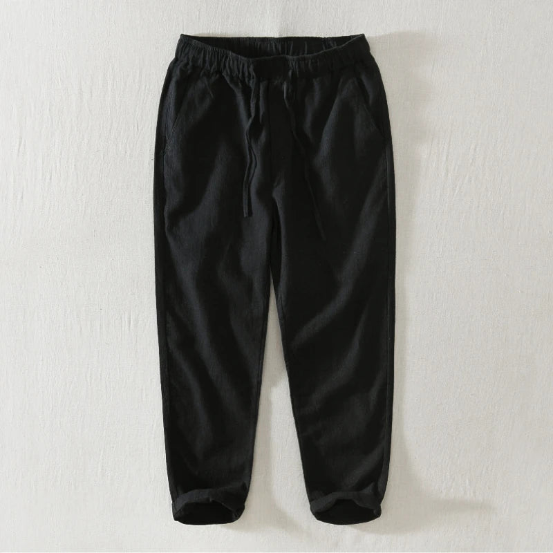Summer New Casual Linen Ankle-length Pants for Men