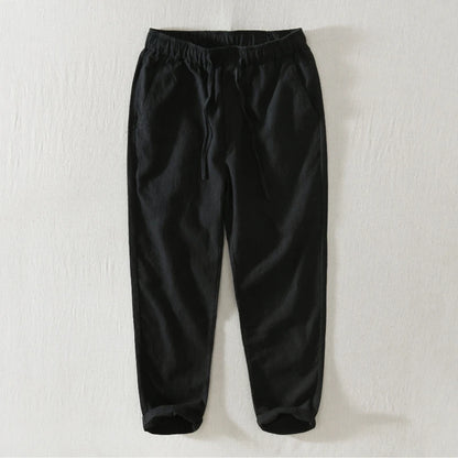 Summer New Casual Linen Ankle-length Pants for Men