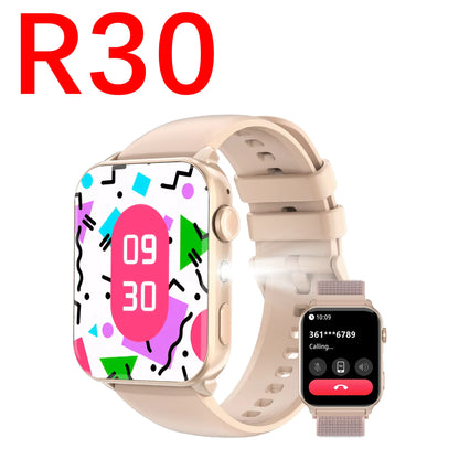 Blackview 2025 R30 Max Smartwatch with Flashlight 1.91'' TFT Screen Health Monitoring Bluetooth Call Watches for Men Women Gifts