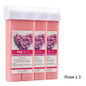 Rose Wax Roll-On Refills-Painless Hair Removal Cartridge for Bikini/Body, Hypoallergenic & 100% Natural Formula,Hair Removal Kit