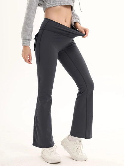 Women's High Waist Flare Yoga Pants – Tummy Control Bootcut Leggings