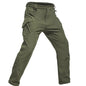 Men's Fleece Lined Winter Warm Tactical Pants Waterproof Hiking Casual Thermal Work Cargo Pants Insulated Skiing Outdoor Sports