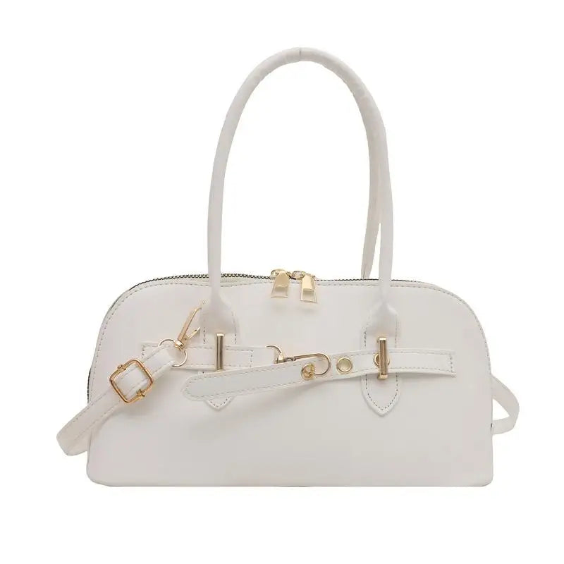 Women's Fashionable Handbag Retro Style Crossbody Bag For Commuting Soft PU Shoulder Bag[G32]