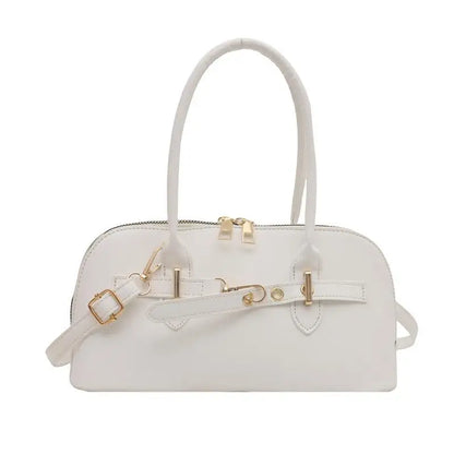 Women's Fashionable Handbag Retro Style Crossbody Bag For Commuting Soft PU Shoulder Bag[G32]