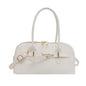 Women's Fashionable Handbag Retro Style Crossbody Bag For Commuting Soft PU Shoulder Bag[G32]