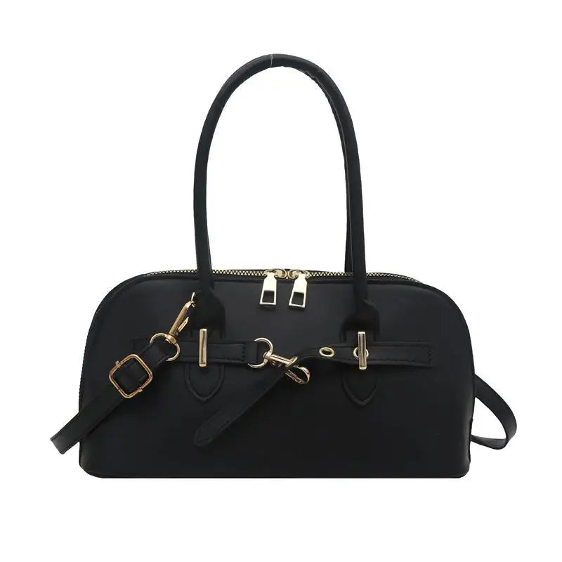 Women's Fashionable Handbag Retro Style Crossbody Bag For Commuting Soft PU Shoulder Bag[G32]