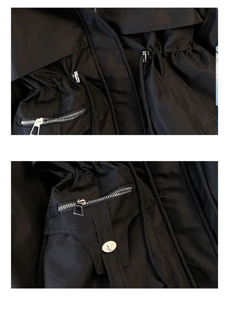 Detachable Pai Overcomes Women's Winter 2026 New Casual Down Cotton Thicken Hooded Coat Female loose Warm Wool Overcoat