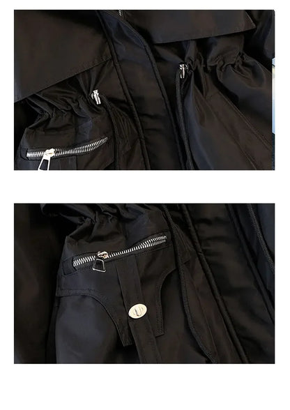 Detachable Pai Overcomes Women's Winter 2026 New Casual Down Cotton Thicken Hooded Coat Female loose Warm Wool Overcoat