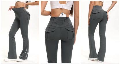 Women's High Waist Flare Yoga Pants – Tummy Control Bootcut Leggings