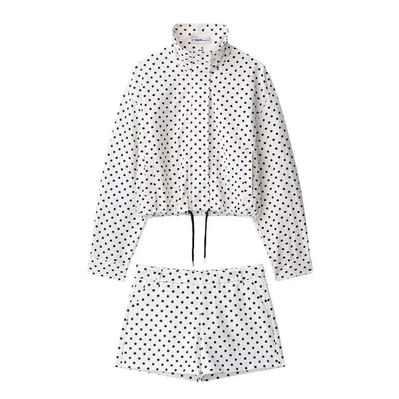 Styledora Polka Zip Jacket