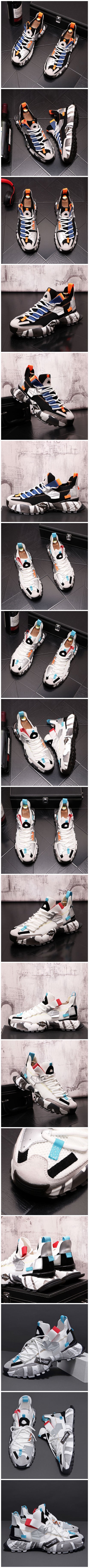 New Men‘S Mixed Color ’Patchwork