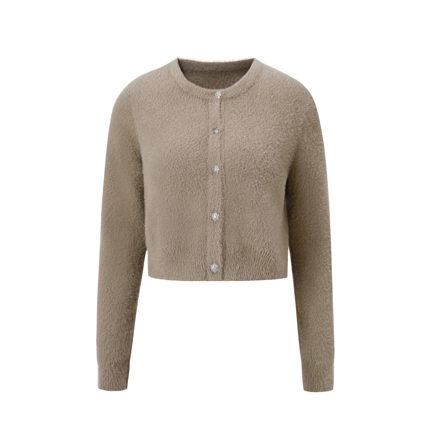 AP Mulheres 2026 Outono e Inverno Mohair Cardigan Senhora Personalizado
