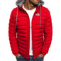 2026 casual outdoor winter men's warm zipper street business travel slim fit fashionable hooded jacket