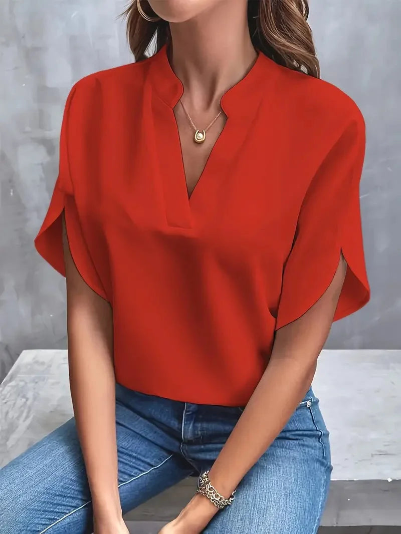 Styledora Elegant V-Neck Blouse