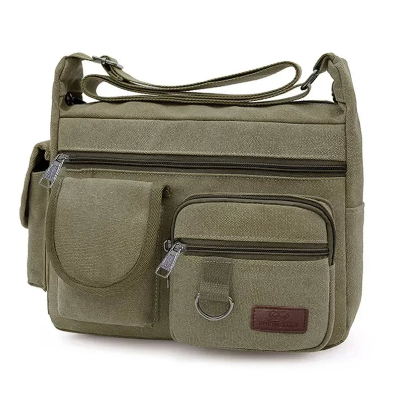 Casual Tote Travel Male Crossbody Bag Men's Canvas Shoulder Bags Luxury Messenger Bags Fashion High Quality Handbag Chest Bag