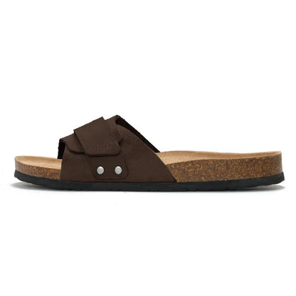 Sandálias de cortiça com sola macia para homens e mulheres, sapatos de praia, chinelos retrô, moda verão