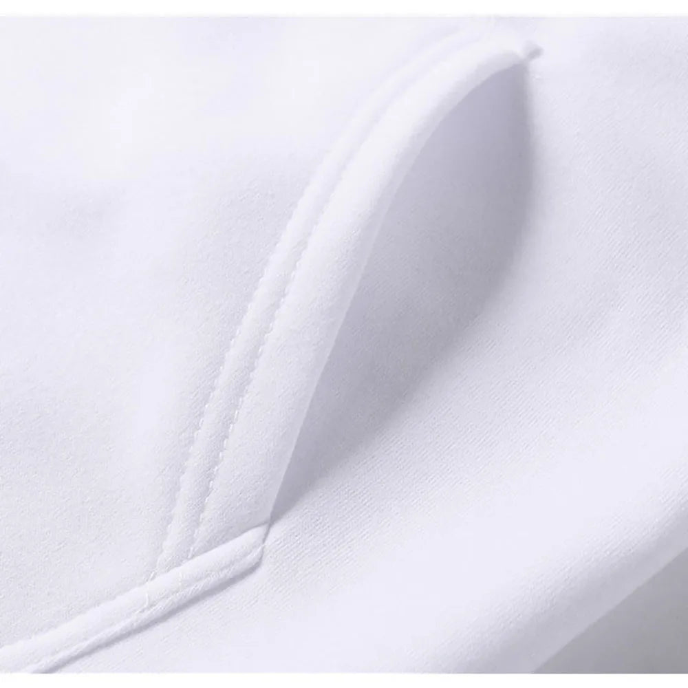 Unisex Casual Hoodie – Solid Color Pullover Sweatshirt