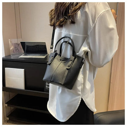 Bucket Handbags Women 2026 New Large Capacity Shoulder Crossbody Bags Luxury Designer Ladies Texture Leatrher Tote Bags