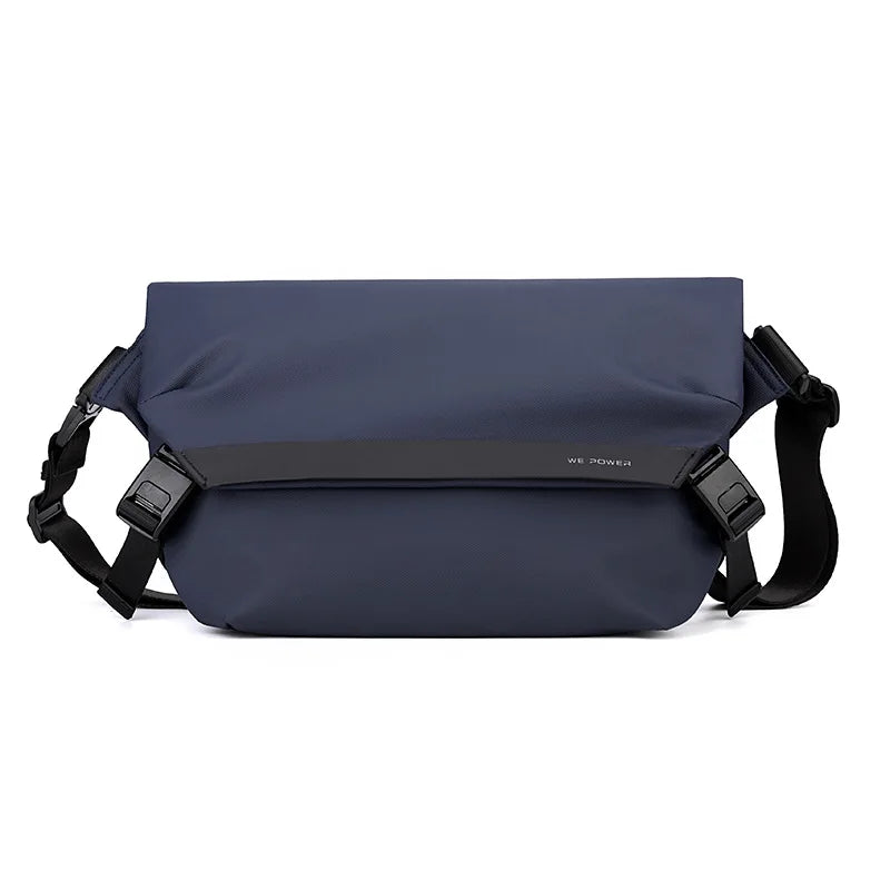 New Versatile Work Suit Shoulder Bag Men's Casual Single Crossbody Backpack Trendy Small Square Chest Bags Мужская сумка Bolsas