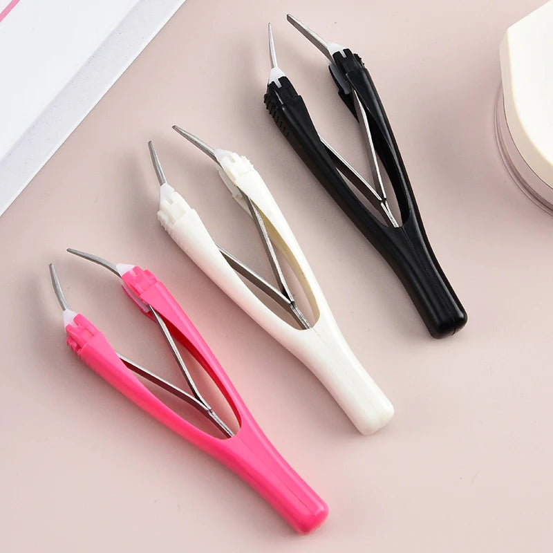 【Eyebrow Tweezer Automatic Retratable Face Hair Beard Removal Stainless Steel Anti Rust Beauty Hair Puller Makeup Tool】