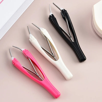 【Eyebrow Tweezer Automatic Retratable Face Hair Beard Removal Stainless Steel Anti Rust Beauty Hair Puller Makeup Tool】
