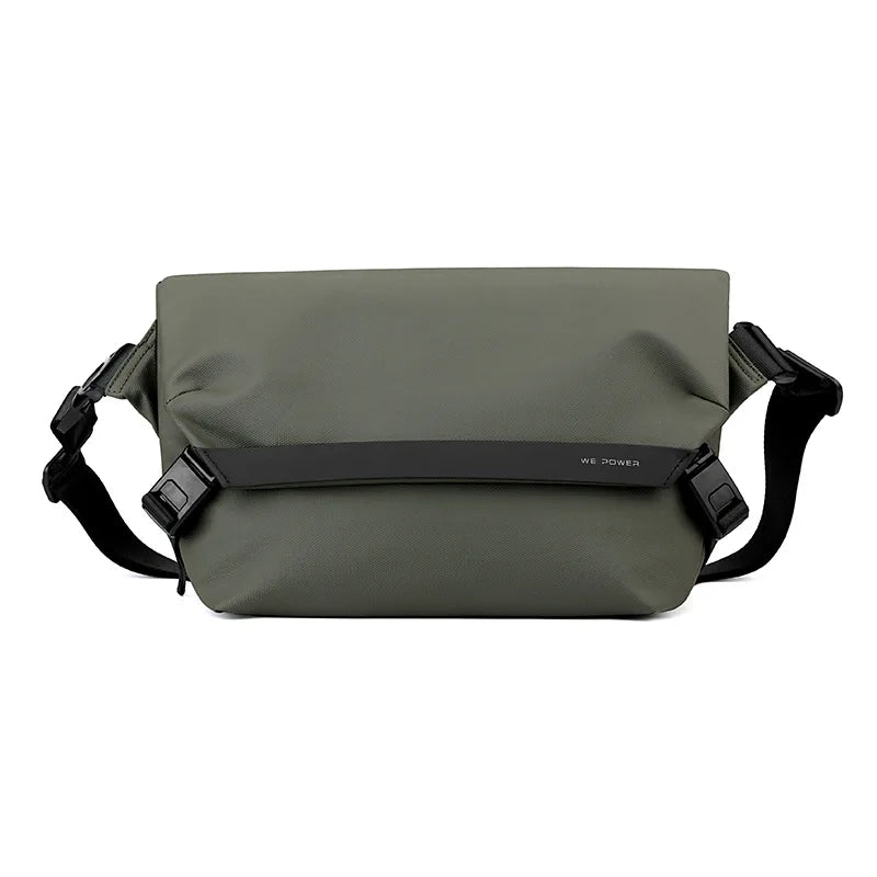 New Versatile Work Suit Shoulder Bag Men's Casual Single Crossbody Backpack Trendy Small Square Chest Bags Мужская сумка Bolsas