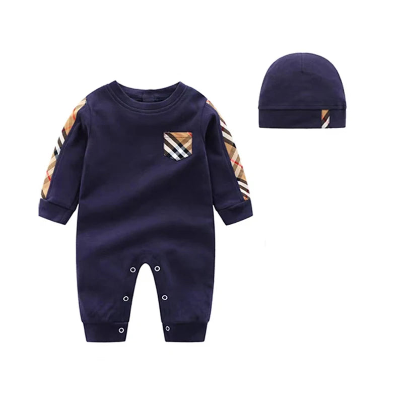 Girl  Clothes Plaid Pattern ,Baby Jumpsuit