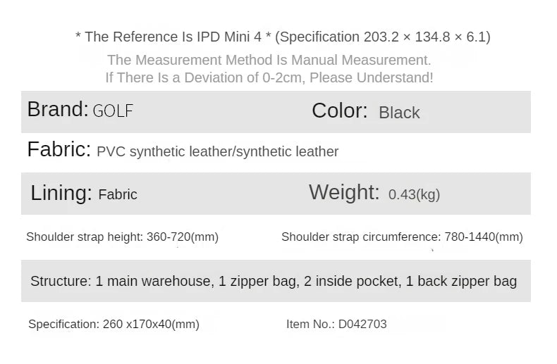GOLF single shoulder bag man hand bag  business presbyopic restoring ancient ways his satchel envelope hand caught