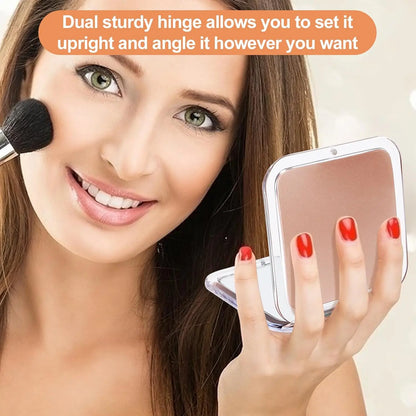 Compact Makeup Mirror with 30X Magnifying Travel Folding Pocket Cosmetic Mirror 30X Magnification Essentials Present for Girls