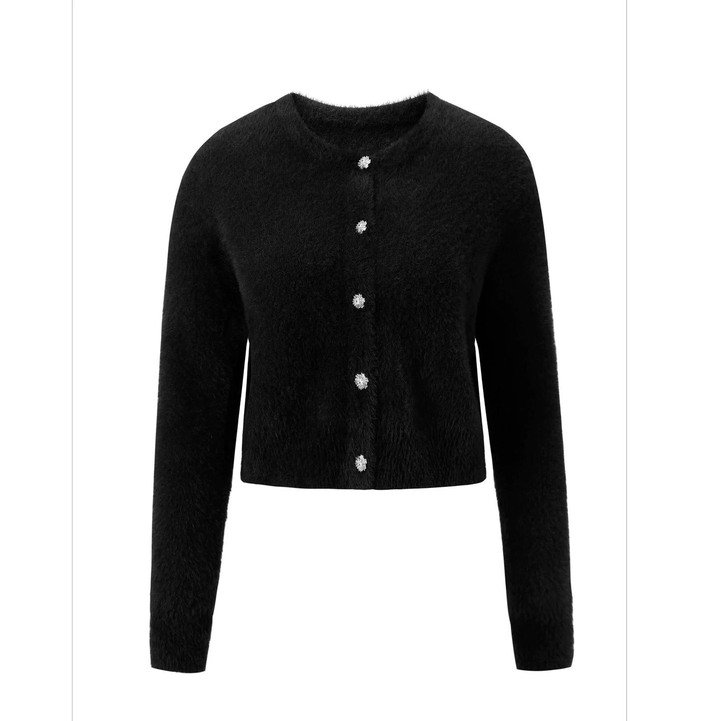 AP Mulheres 2026 Outono e Inverno Mohair Cardigan Senhora Personalizado