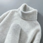 100% wool high neck sweater with pullover for men