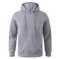 Unisex Casual Hoodie – Solid Color Pullover Sweatshirt