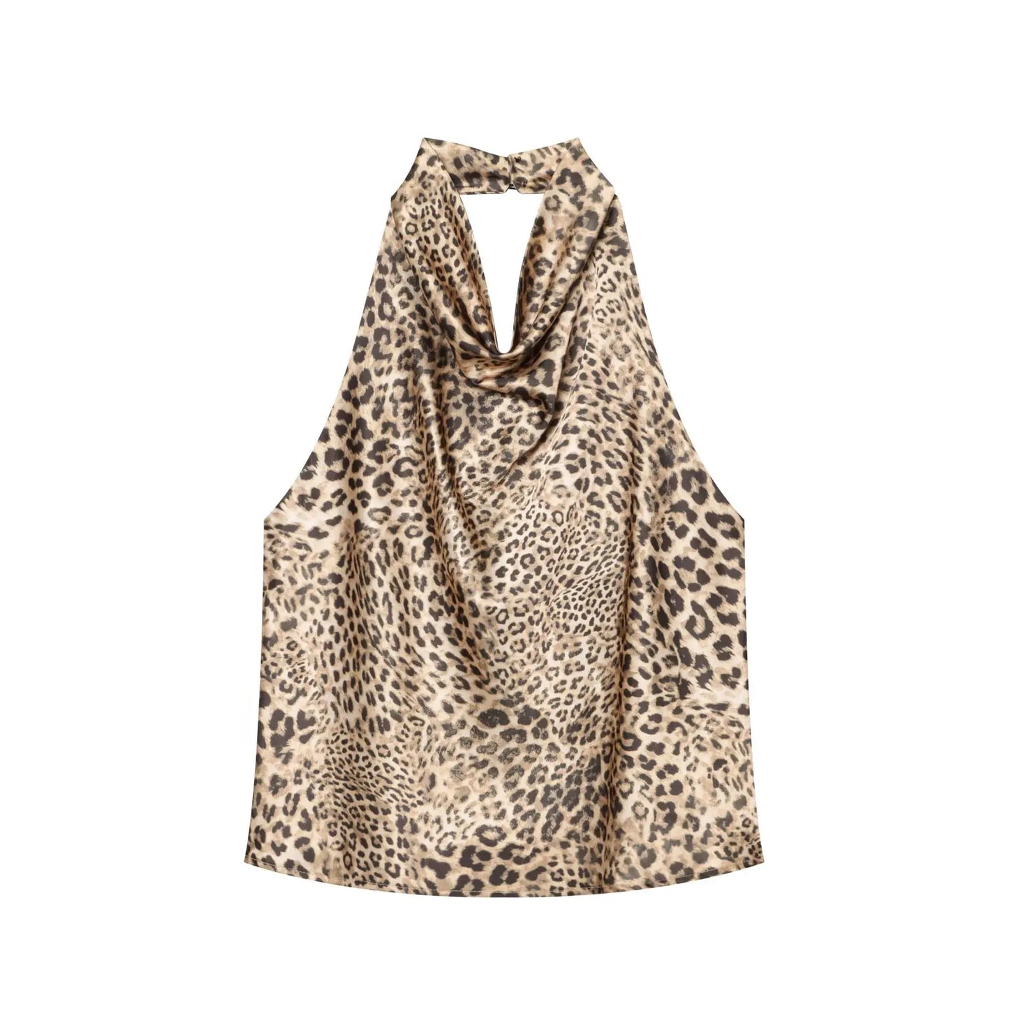 Styledora Satin Halter Top