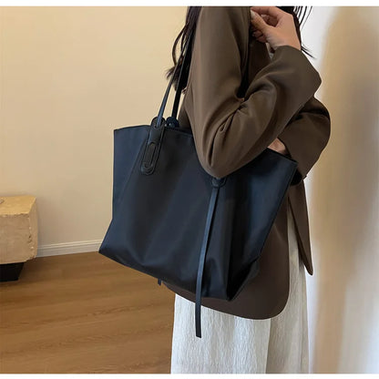 Women Handbags large Capacity Tassels Female Shoulder Bags Soft Oxford Travel big Totes new ladies Hand Bag black