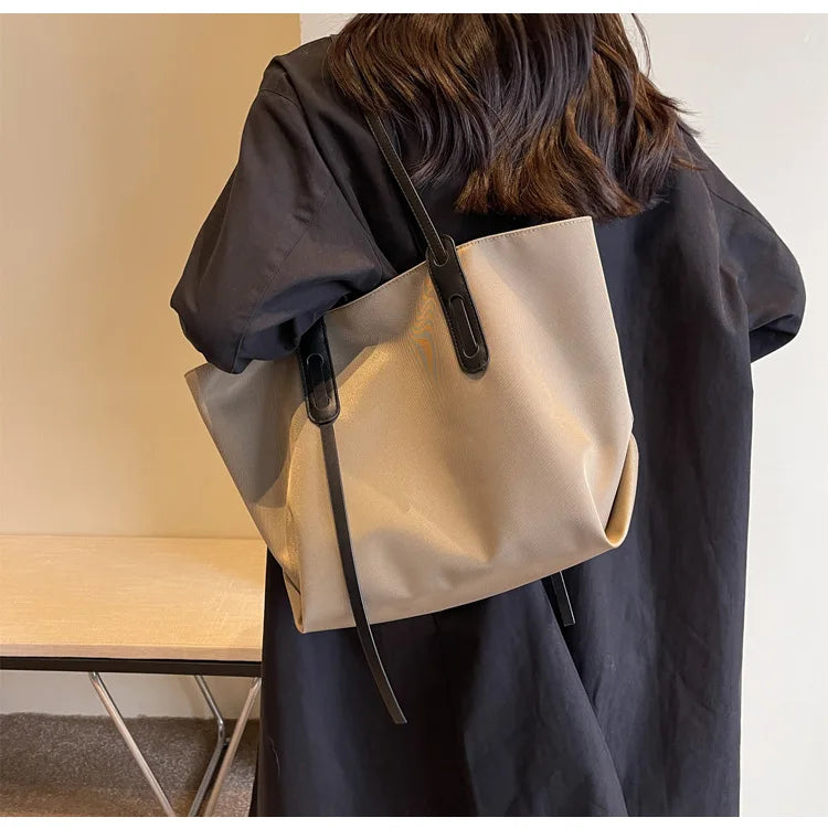 Women Handbags large Capacity Tassels Female Shoulder Bags Soft Oxford Travel big Totes new ladies Hand Bag black